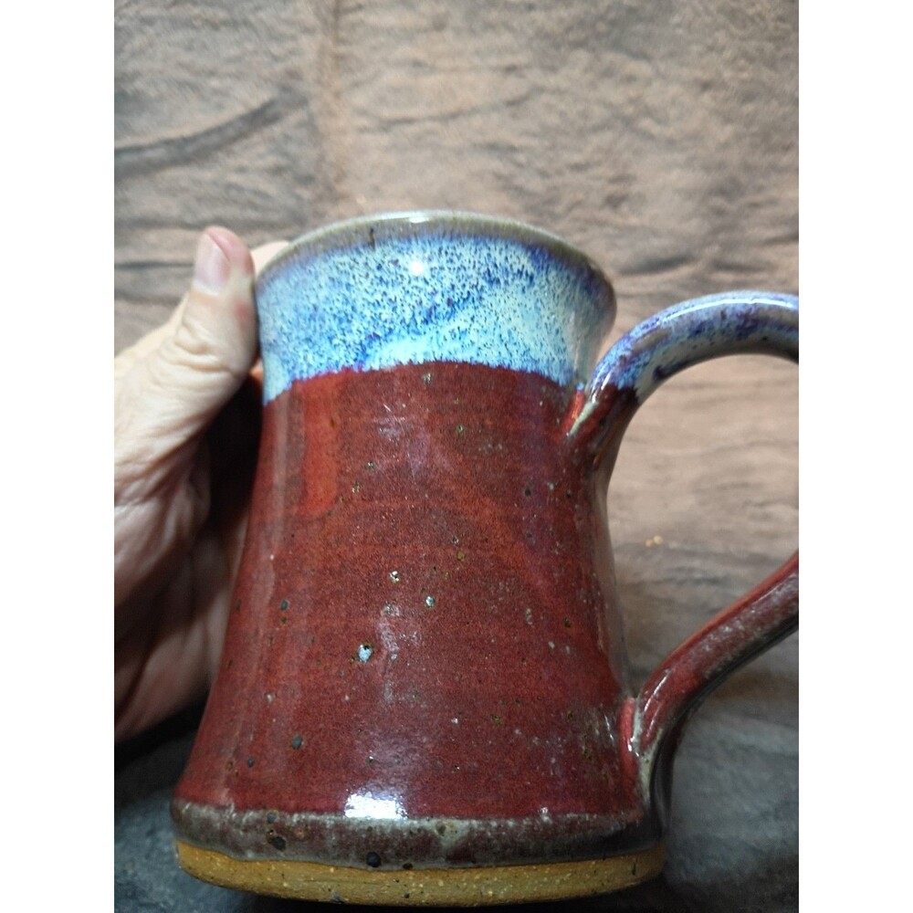 Vintage Hidden Dragon Stone Ware Mug Clay Images Melissa Hogenson Art Pottery - Picture 14 of 16